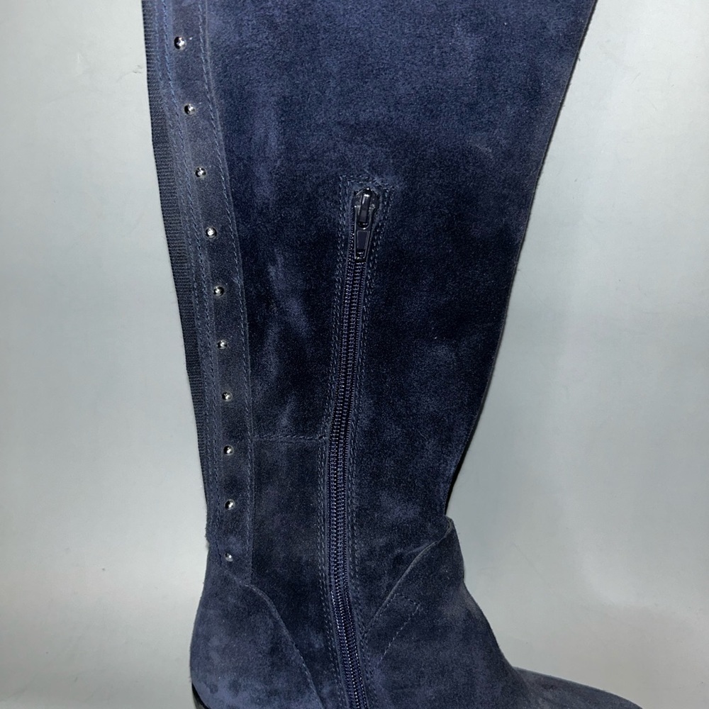 Euc Vince Camuto Briella blue suede knee high boots - Picture 4 of 10